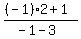 %28%28-1%292%2B1%29%2F%28-1-3%29