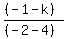 %28%28-1+-+k%29%29%2F%28%28-2+-+4%29%29