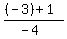 %28%28-3%29%2B+1%29%2F%28-4%29