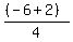 %28%28-6%2B2%29%29%2F4