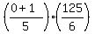 %28%280%2B1%29%2F5%29%2A%28125%2F6%29