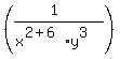 %28%281%29%2F%28x%5E%282%2B6%29%2Ay%5E3%29%29