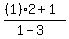 %28%281%292%2B1%29%2F%281-3%29