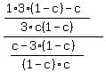%28%281%2A3%281-c%29-c%29%2F3c%281-c%29%29%2F%28%28c-3%281-c%29%29%2F%281-c%29c%29