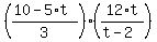 %28%2810-5%2At%29%2F3%29%2A%2812%2At%2F%28t-2%29%29