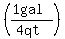 ((1gal)/(4qt))
