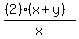 %28%282%29%28x%2By%29%29%2Fx
