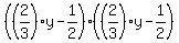 %28%282%2F3%29y-1%2F2%29%28%282%2F3%29y-1%2F2%29