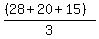 ((28+20+15))/3