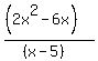 %28%282x%5E2-6x%29%29%2F%28%28x-5%29%29%29