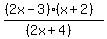 ((2x-3)(x+2))/((2x+4))