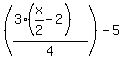 %28%283%28x%2F2-2%29%29%2F4%29-5