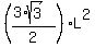 ((3*sqrt(3))/2)*L^2