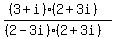 ((3+i)(2+3i))/((2-3i)(2+3i))