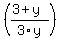%28%283%2By%29%2F3y%29
