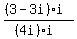 %28%283-3i%29i%29%2F%28%284i%29i%29