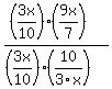((3x/10)(9x/7)) / ((3x/10)(10/3x))