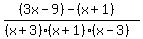 %28%283x-9%29-%28x%2B1%29%29%2F%28%28x%2B3%29%28x%2B1%29%28x-3%29%29