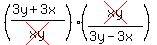%28%283y%2B3x%29%2Fcross%28xy%29%29%2A%28cross%28xy%29%2F%283y-3x%29%29