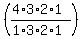 ((4*3*2*1)/(1*3*2*1))