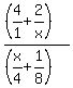 %28%284%2F1%2B2%2Fx%29%29%2F%28%28x%2F4%2B1%2F8%29%29