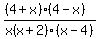 %28%284+%2B+x%29%284+-+x%29%29%2Fx%28x+%2B+2%29%28x+-+4%29