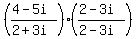 %28%284-5i%29%2F%282%2B3i%29%29%28%282-3i%29%2F%282-3i%29%29