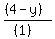%28%284-y%29%29%2F%28%281%29%29