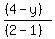 %28%284-y%29%29%2F%28%282-1%29%29