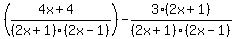 %28%284x%2B4%29%2F%282x%2B1%29%282x-1%29%29-3%282x%2B1%29%2F%282x%2B1%29%282x-1%29