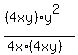 %28%284xy%29%2Ay%5E2%29%2F%284x%2A%284xy%29%29