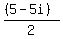%28%285-5i%29%29%2F2