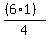 ((6*1))/4