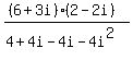 ((6+3i)(2-2i))/(4+4i-4i-4i^2)