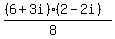 ((6+3i)(2-2i))/(8)