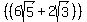 %28%286sqrt%285%29%2B2sqrt%283%29%29%29