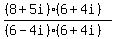 %28%288%2B5i%29%286%2B4i%29%29%2F%28%286-4i%29%286%2B4i%29%29
