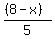 %28%288-x%29%29%2F5%29