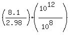 %28%288.1%29%2F%282.98%29%29%2A%28%2810%5E12%29%2F%2810%5E8%29%29