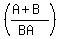 %28%28A%2BB%29%2F%28BA%29%29