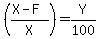 %28%28X-F%29%2FX%29+=+Y%2F100
