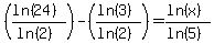 %28%28ln%2824%29%29%2F%28ln%282%29%29%29-%28%28ln%283%29%29%2F%28ln%282%29%29%29=%28ln%28x%29%29%2F%28ln%285%29%29