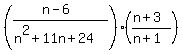 %28%28n-6%29%2F%28n%5E2%2B11n%2B24%29%29%28%28n%2B3%29%2F%28n%2B1%29%29