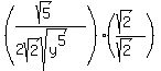 %28%28sqrt%285%29%29%2F%282sqrt%282%29sqrt%28y%5E5%29%29%29+%2A+%28%28sqrt%282%29%29%2F%28sqrt%282%29%29%29