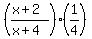 %28%28x%2B2%29%2F%28x%2B4%29%29%2A%281%2F4%29