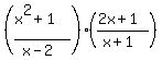 %28%28x%5E2%2B1%29%2F%28x-2%29%29%2A%28%282x%2B1%29%2F%28x%2B1%29%29+
