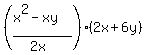 %28%28x%5E2+-+xy%29%2F%282x%29%29%2A%282x+%2B+6y%29