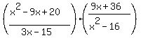 %28%28x%5E2-9x%2B20%29%2F%283x-15%29%29%2A%28%289x%2B36%29%2F%28x%5E2-16%29%29