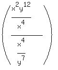 %28%28x%5E2y%5E12%2Fx%5E4%29+%2F+%28x%5E4%2Fy%5E7%29%29