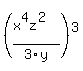 %28%28x%5E4z%5E2%29%2F3y%29%5E3